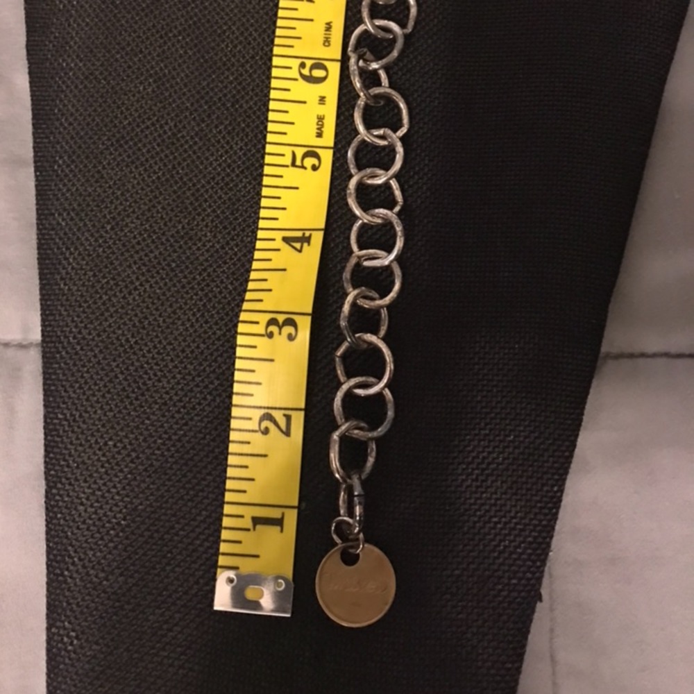 Twisted Silver coin silver Bracelet